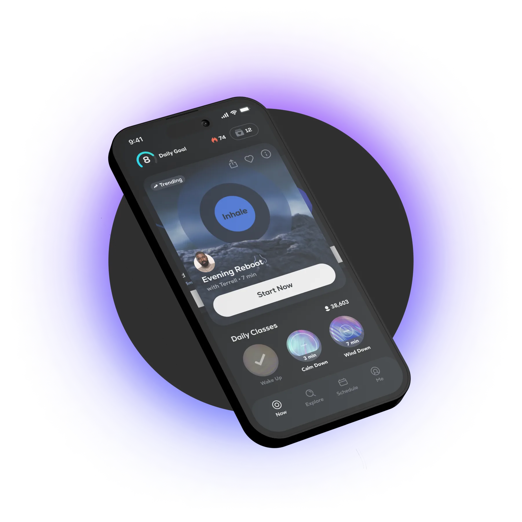 Esercizi di respirazione guidata